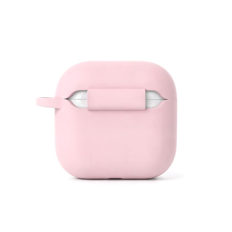 Etteri-silikonikotelo AirPods 4:lle vaaleanpunainen