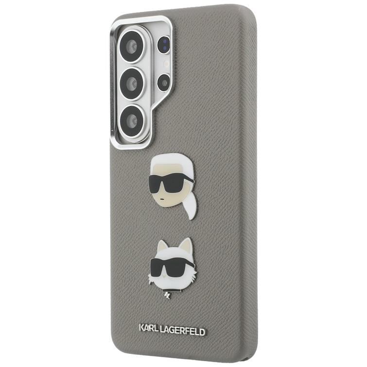 Karl Lagerfeld case Saffiano Double Heads Metal for Samsung Galaxy S26 Ultra silver