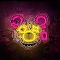 Neon ART LED PUNK TEDDY BEAR pink-yellow FLA01 Forever Light