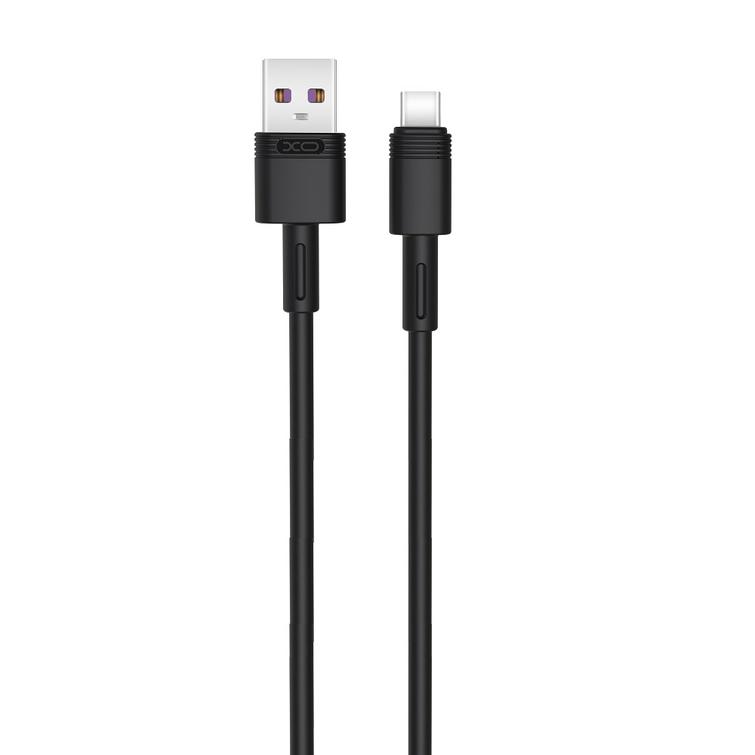 XO-kaapeli NB-Q166 USB - USB-C 1,0 m 5A musta
