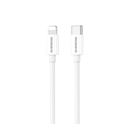 Riversong-kaapeli Lotus 08 USB-C - Lightning 1,0m 3A vaaleanharmaa CL76