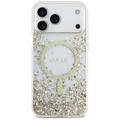 Guessin hartsipohjainen glitter-magneettisuojakuori iPhone 17 Pro Maxille złoty