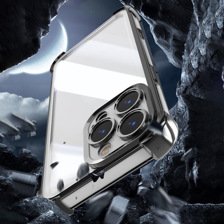 Iskunkest&auml;v&auml; kromikotelo Samsung Galaxy A15 4G / A15 5G:lle, musta