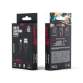 Maxlife MXUC-01 USB-kaapeli - Lightning 1,0 m 2A musta nailon