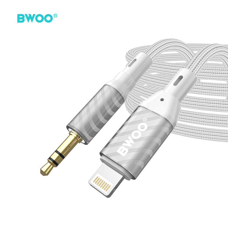 BWOO AUX-kaapeli Lightning - 3,5 mm:n ääniliitäntään AUX073