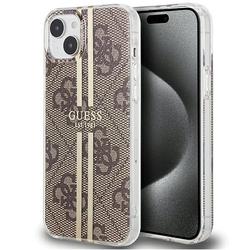 Guess iPhone 15 Plus 6,7" suojakuori GUHCP15MH4PSEGW ruskea HC IML 4G GOLD STRIPE