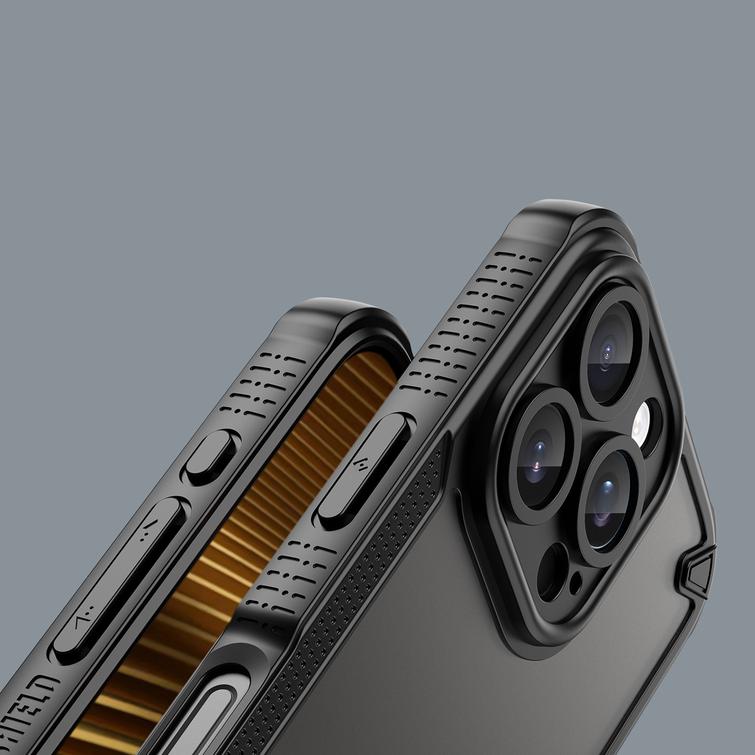 Defender Matt -suojakuori iPhone 16 Pro Maxille 6,9" musta