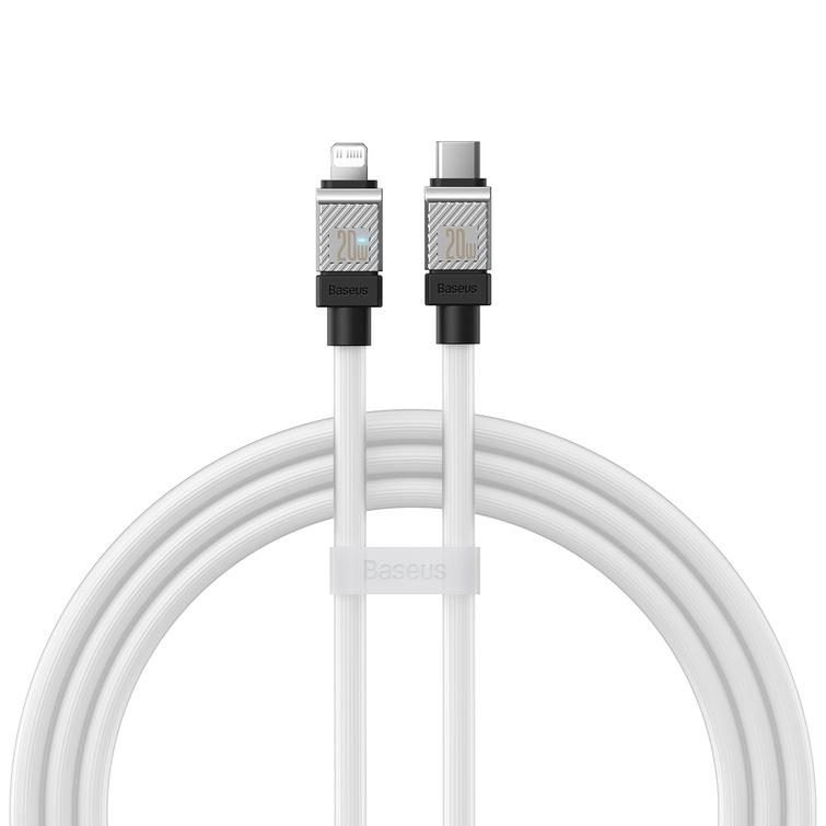 Baseus CoolPlay USB-C - Lightning-kaapeli 1m 20W valkoinen