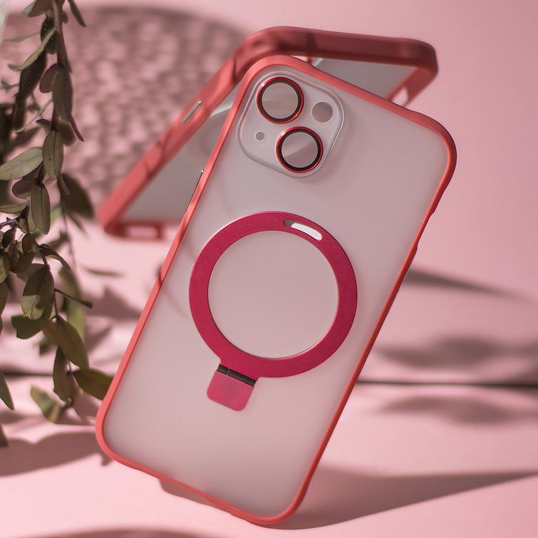 Mag Ring -suojakuori iPhone 13 6,1":lle, punainen
