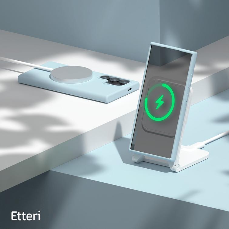 Etteri-silikonikuori Samsung Galaxy S24 Ultralle vaaleansininen