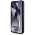 Etui Guess Grained Triangle Logo MagSafe do Samsung Galaxy S25 czarny