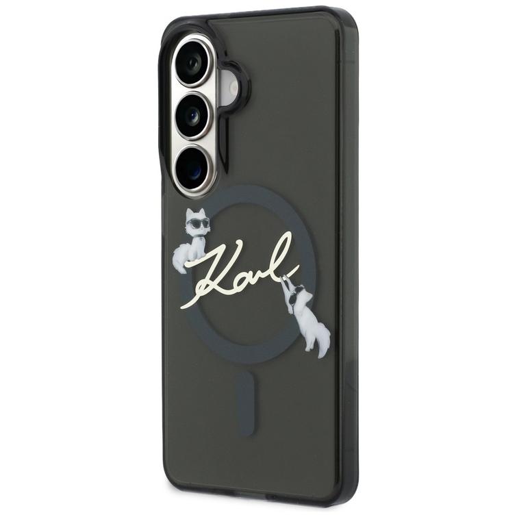 Karl Lagerfeld case IML KC Script MagSafe for Samsung Galaxy S26 black