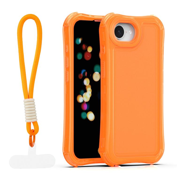 Safepop case with strap for iPhone 16e / 17e orange