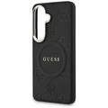 Guess case Saffiano Peony Embossed Ring MagSafe for Samsung Galaxy S26 Plus black