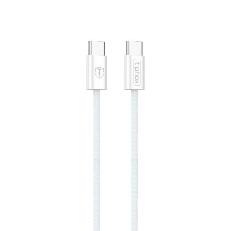 T-PHOX CC15 SERIES USB-C/USB-C CABLE 60W 3A WHITE