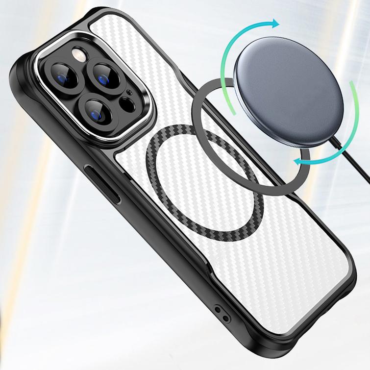 Defender Carbon Mag case for iPhone 16 Pro 6,3" black