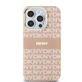 DKNY case for iPhone 15 Pro Max 6,7" DKHMP15XHRHSEP blue HC Magsafe pc tpu repeat texture pattern w stripe