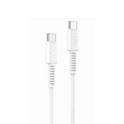 YESIDO CABLE CA154 PD 60W TYPE-C/TYPE-C 1M PVC 3A WHITE
