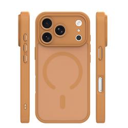 Mag Matt ruskea tarkkuusaukolla kuori iPhone 17 Pro Max / 18 Pro Max 6,9'' -mallille
