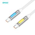 BWOO 240W Superpikalatausdatakaapeli RGB-valolla, valkoinen X325C-C