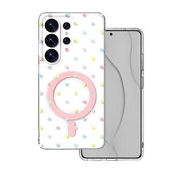 Bubble Dots Mag -kuori Samsung S26 Ultra valkoinen