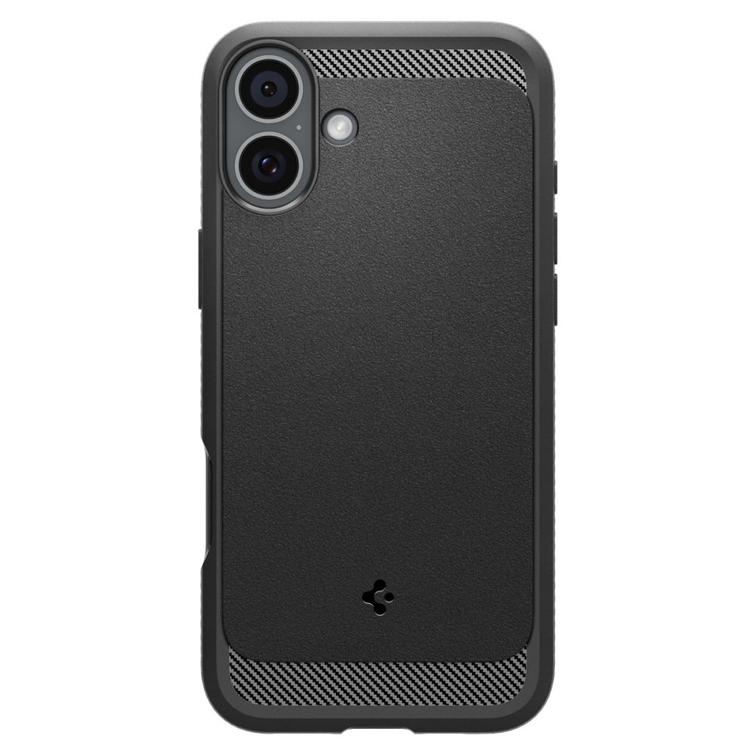 Spigen Rugged Armor Mag Magsafe -suojakuori iPhone 16 6,1":lle mattamusta