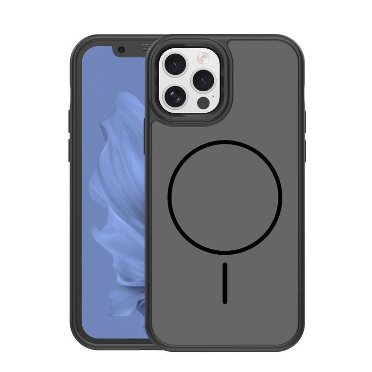 Frame Thin Mag -suojakuori iPhone 12 / 12 Pro 6,1":lle, musta