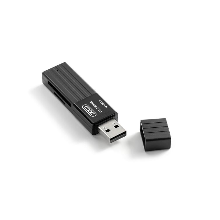 XO-kortinlukija 2-in-1 DK05A USB 2.0 musta