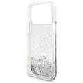 Guess Liq. Glitter Charms case for iPhone 17 Pro Max silver