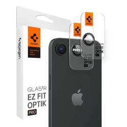 Spigen Optik Pro Glas.tR "EZ Fit" Kamerasuoja iPhone 16E:lle, musta, 2 kpl