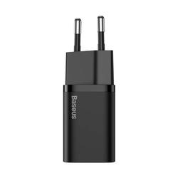 Baseus-seinälaturi Super Si PD 25W 1x USBC musta + USB-C - USB-C-kaapeli