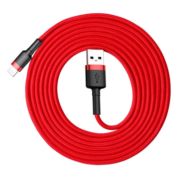 Baseus-kaapeli Cafule USB - Lightning 2,0 m 1,5A puna-punainen