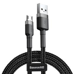 Baseus-kaapeli Cafule USB - micro USB 1,0m 2,4A harmaanmusta