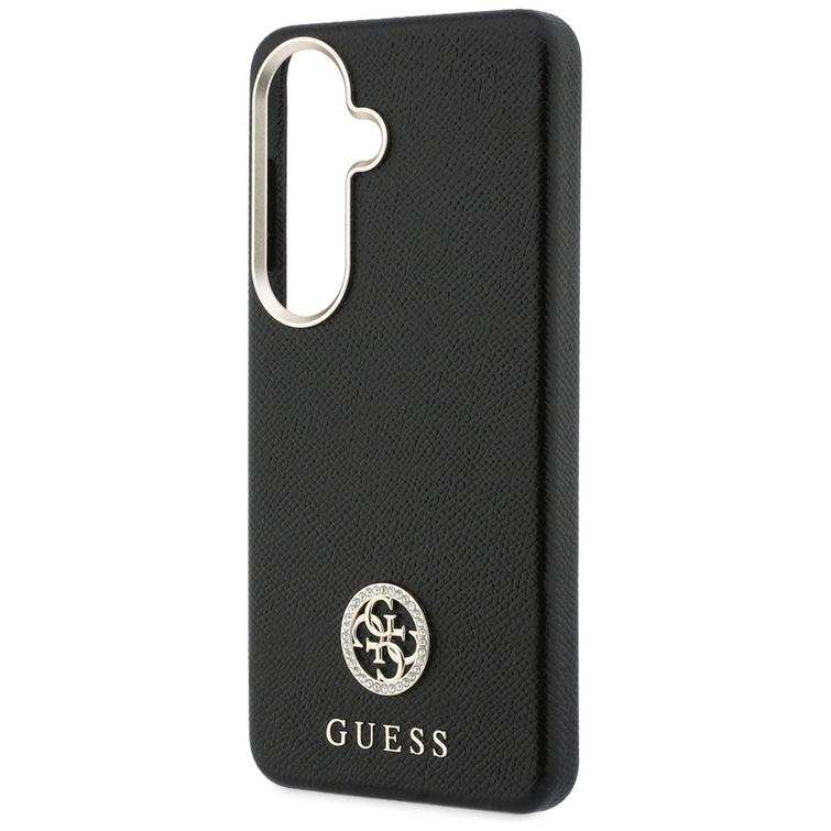 Guess case Rhinestone Round Logo MagSafe for Samsung Galaxy S26 black