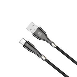 Forever Sleek USB-C-kaapeli - USB-C-kaapeli 1,0 m 3A musta
