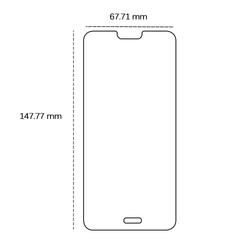 Karkaistu lasi 2,5D Huawei P20 Prolle