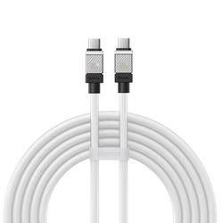Baseus-kaapeli CoolPlay USB-C - USB-C 2m 100W valkoinen