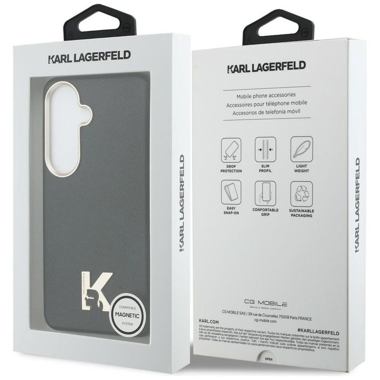 Karl Lagerfeld case K Metal Logo MagSafe for Samsung Galaxy S26 black