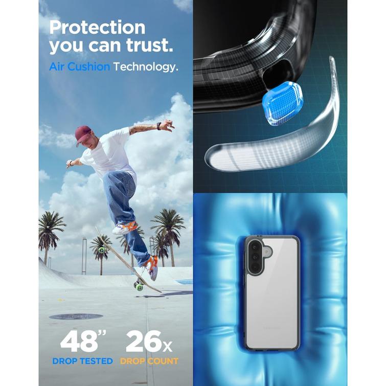 Spigen Ultra Hybrid case for Samsung Galaxy A57 5G space clear
