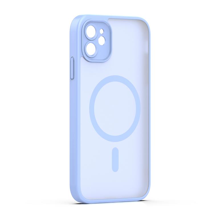Mag Matt case for iPhone 11 light blue camera protection