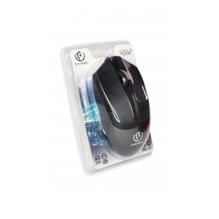 Rebeltec optinen hiiri USB 1,8m Wolf