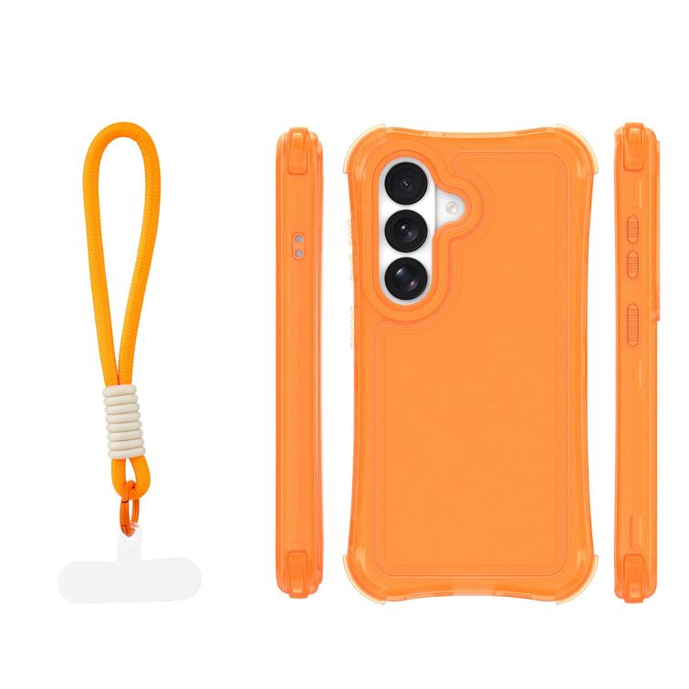 Safepop case with strap for Samsung Galaxy S24 / S25 orange