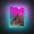 Neonpeili LED Rakasta itse&auml;si turkoosi pinkki FMNE01 Forever Light