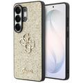 Guess case Fixed Glitter Big 4G Metal Logo for Samsung Galaxy S26 Ultra gold