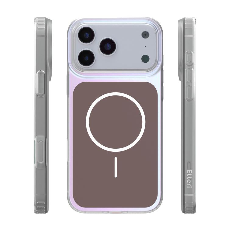 Etteri Hidden Pearl case for iPhone 17 Pro Max 6,9" brown
