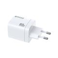 BWOO CDA147PD wall charger 65W 2x USB-C port + USB-A white