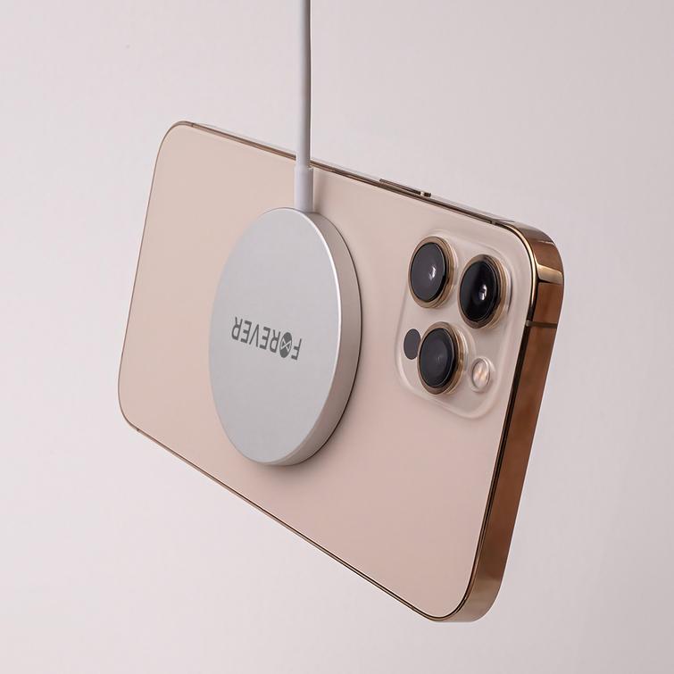 Forever MAWC-100 magnetic wireless charger 15W gray