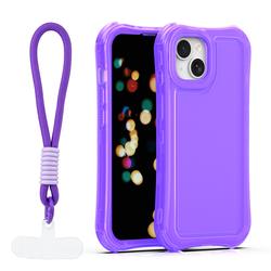 Safepop case with strap for iPhone 14 6,1" purple