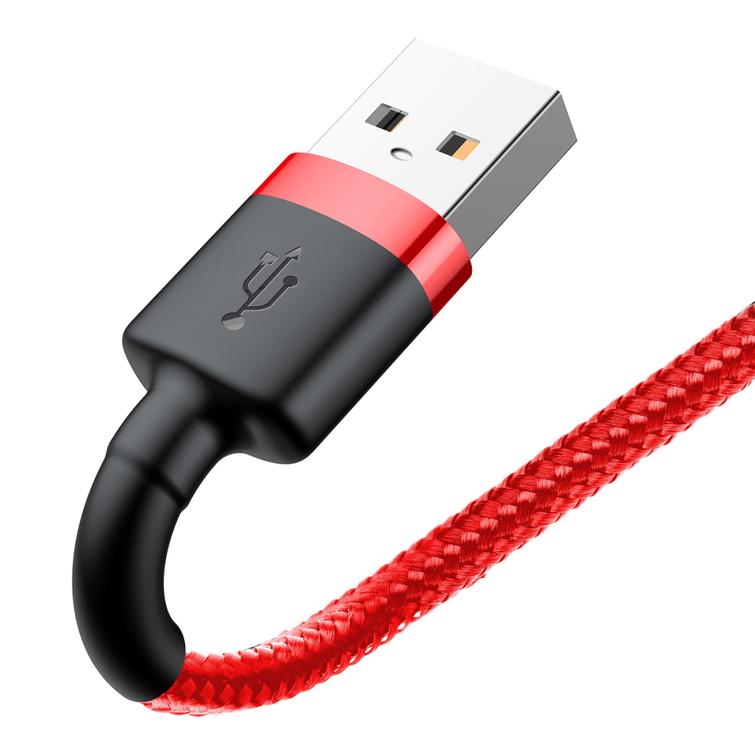 Baseus-kaapeli Cafule USB - Lightning 2,0 m 1,5A puna-punainen