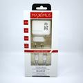 WALL CHARGER MX BURST GaN PD 35W, 2xUSB-C + C/C PD CABLE 65W WHITE